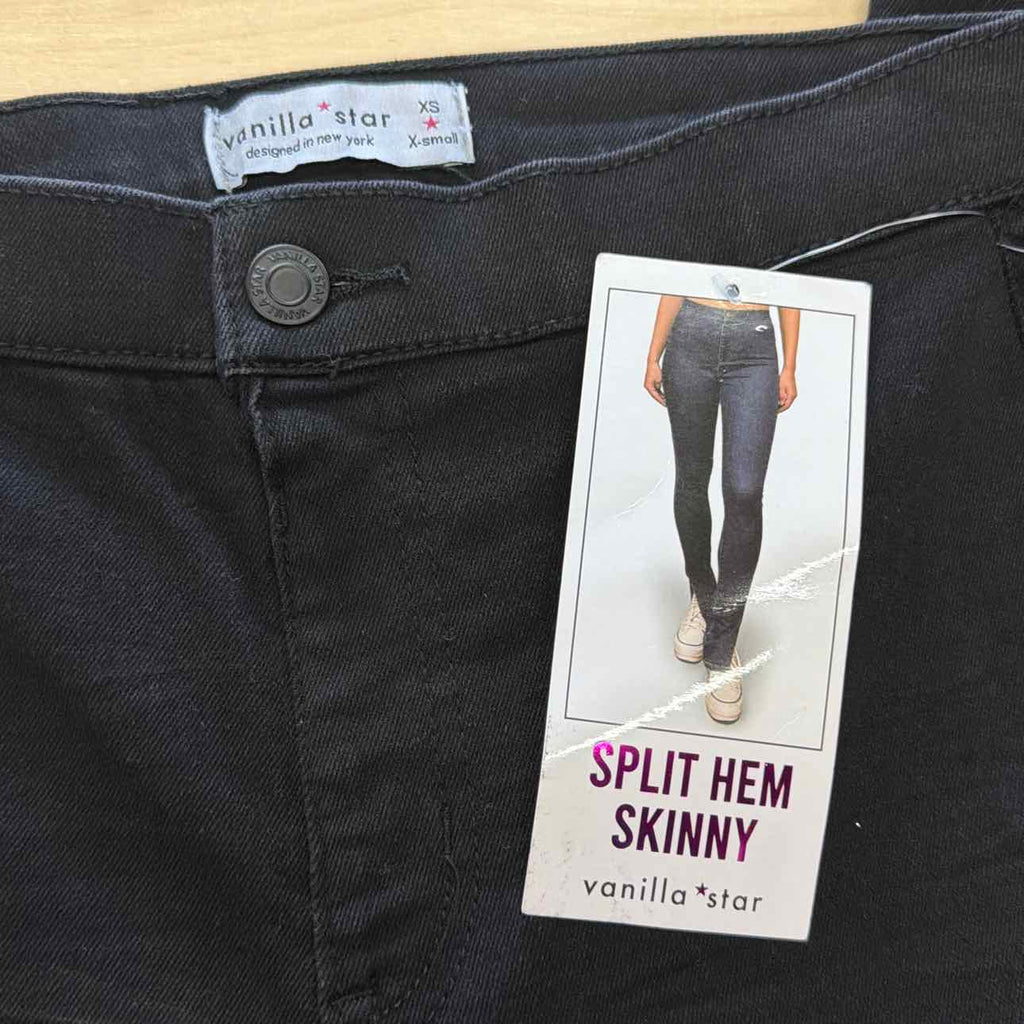 Vanilla Star Size XS Black Denim New Jeans