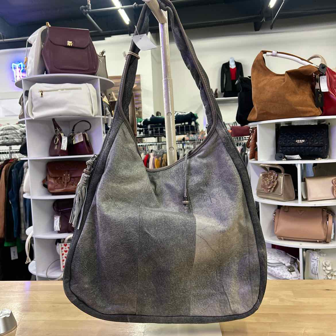 OLD TREND Women's Genuine Leather Dorado Expandable Hobo Bag