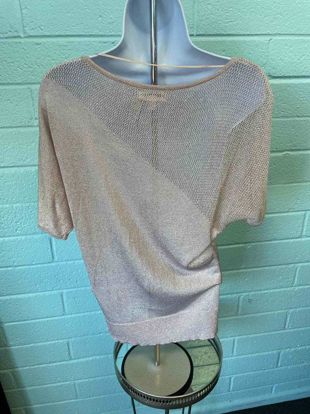 Calvin Klein Size SP Rose Gold Knit Top