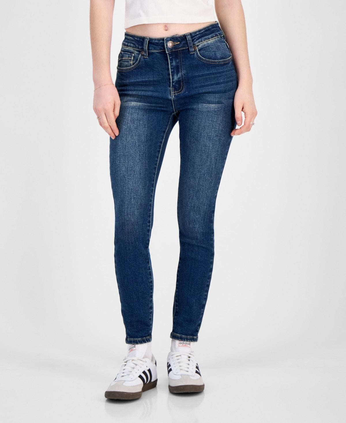 Gogo Jeans Size 0 Stretch Curvy Skinny Jeans - Dark Wash