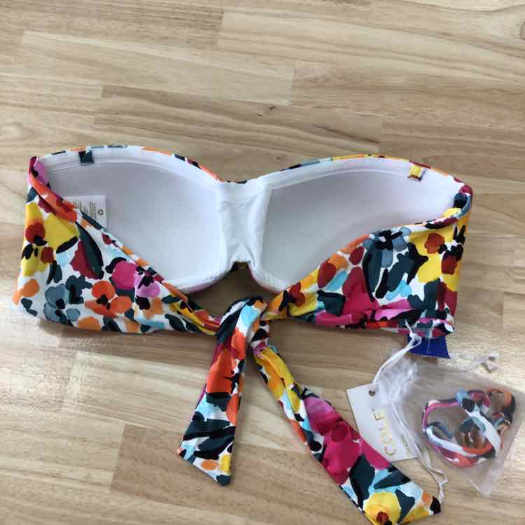 Anne Cole Size L Liz Twisted Bandeau Bikini Top