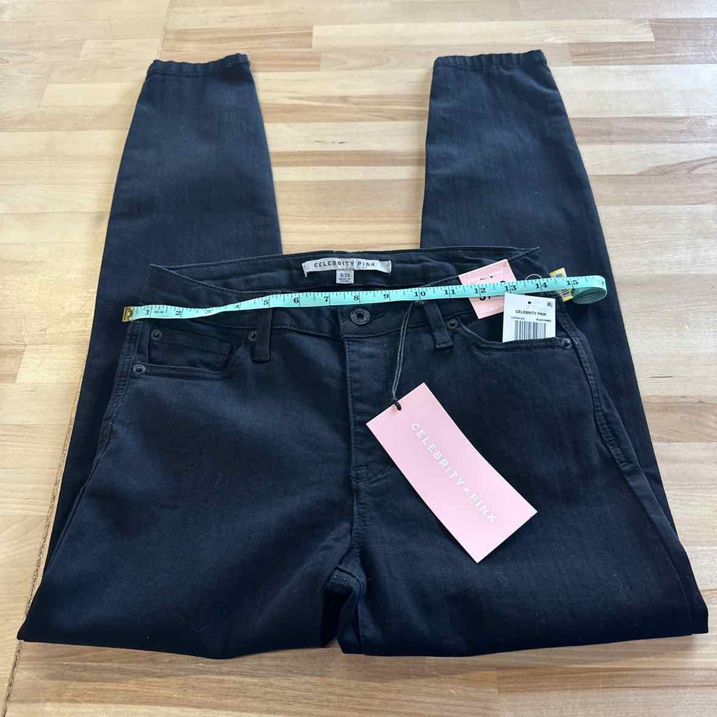 Celebrity pink Size 9 Mid Rise Skinny Ankle Jeans - Black Rinse