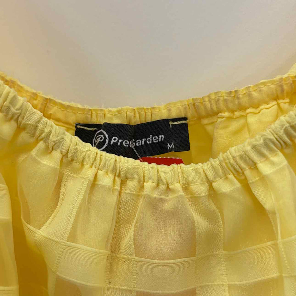 Pretty Garden Size M Yellow Preloved Dress