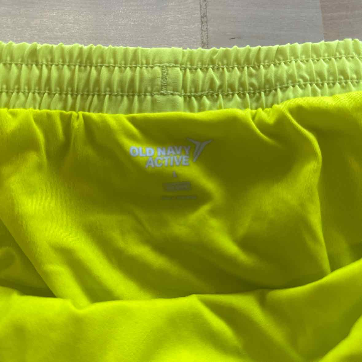 Old Navy Size L Yellow Athletic Shorts
