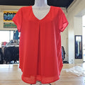 Monteau Size L Red Preloved Blouse