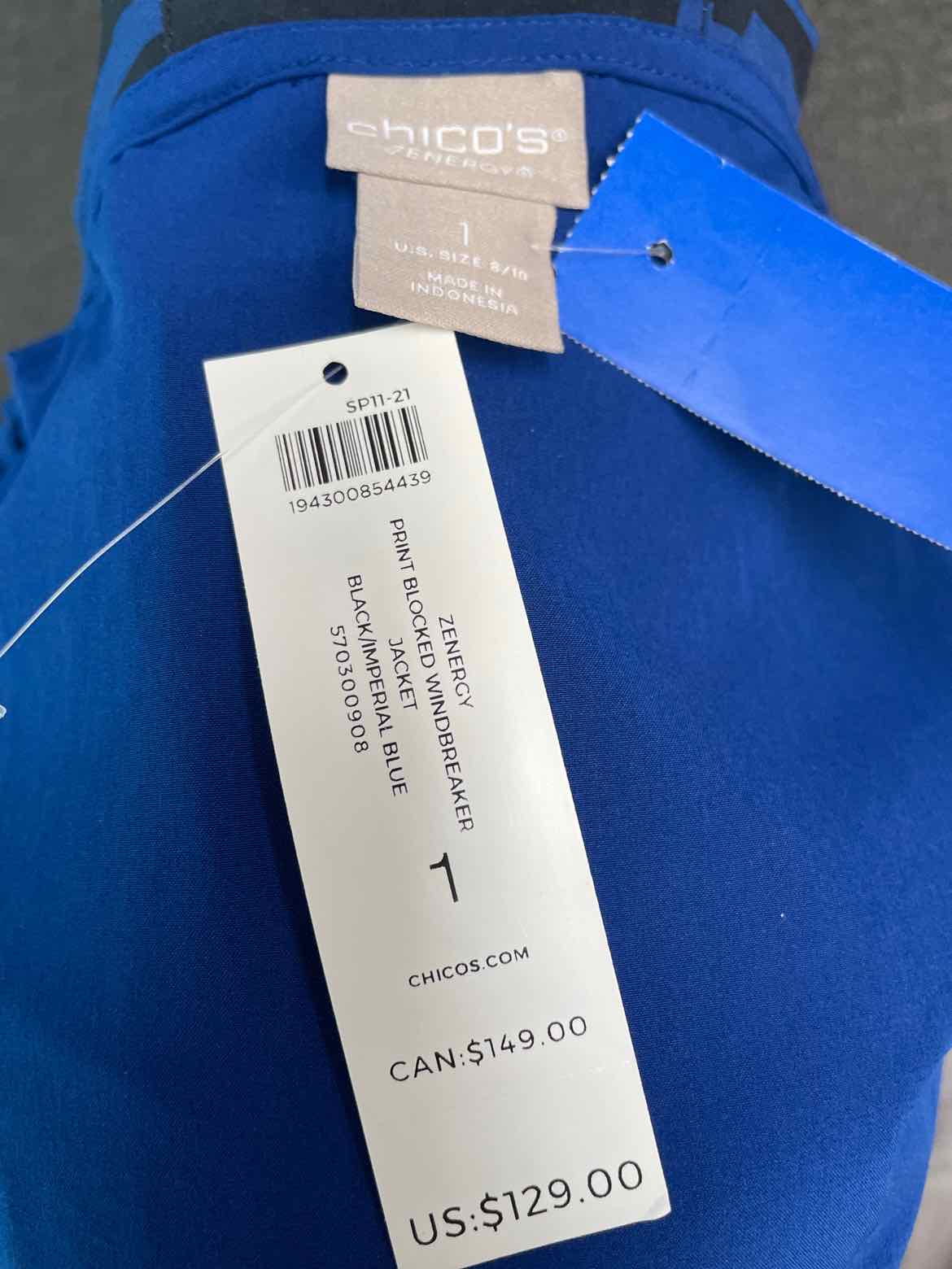 Chico's Size 1 Blue Jacket