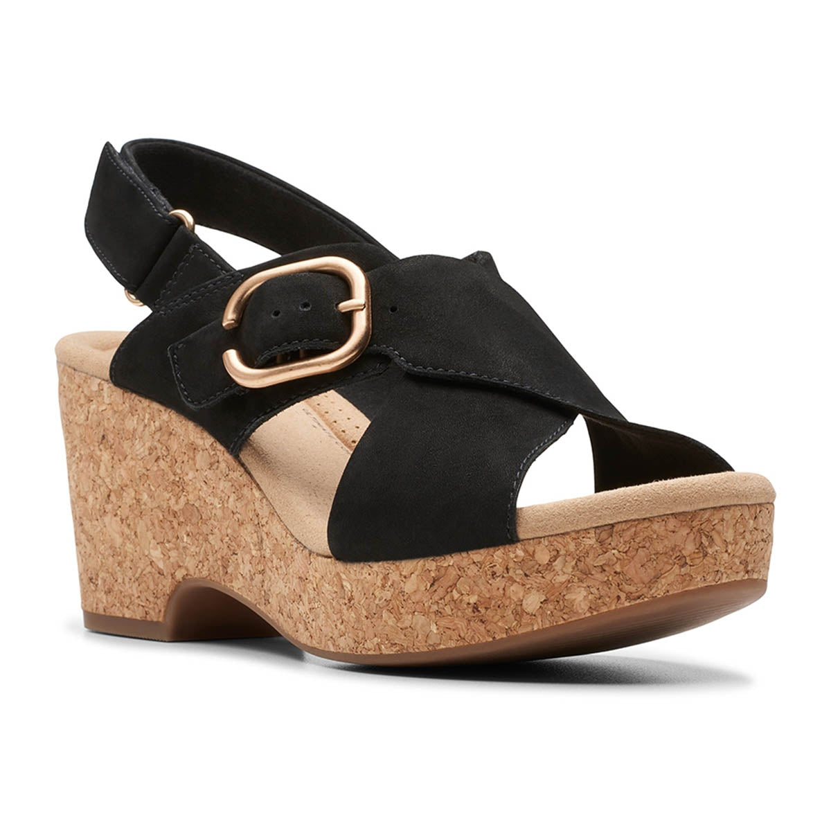 Clarks Shoe Size 11 Black Wedges