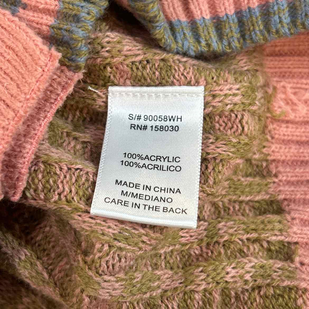 love tree Size M brown pink Preloved Cardigan
