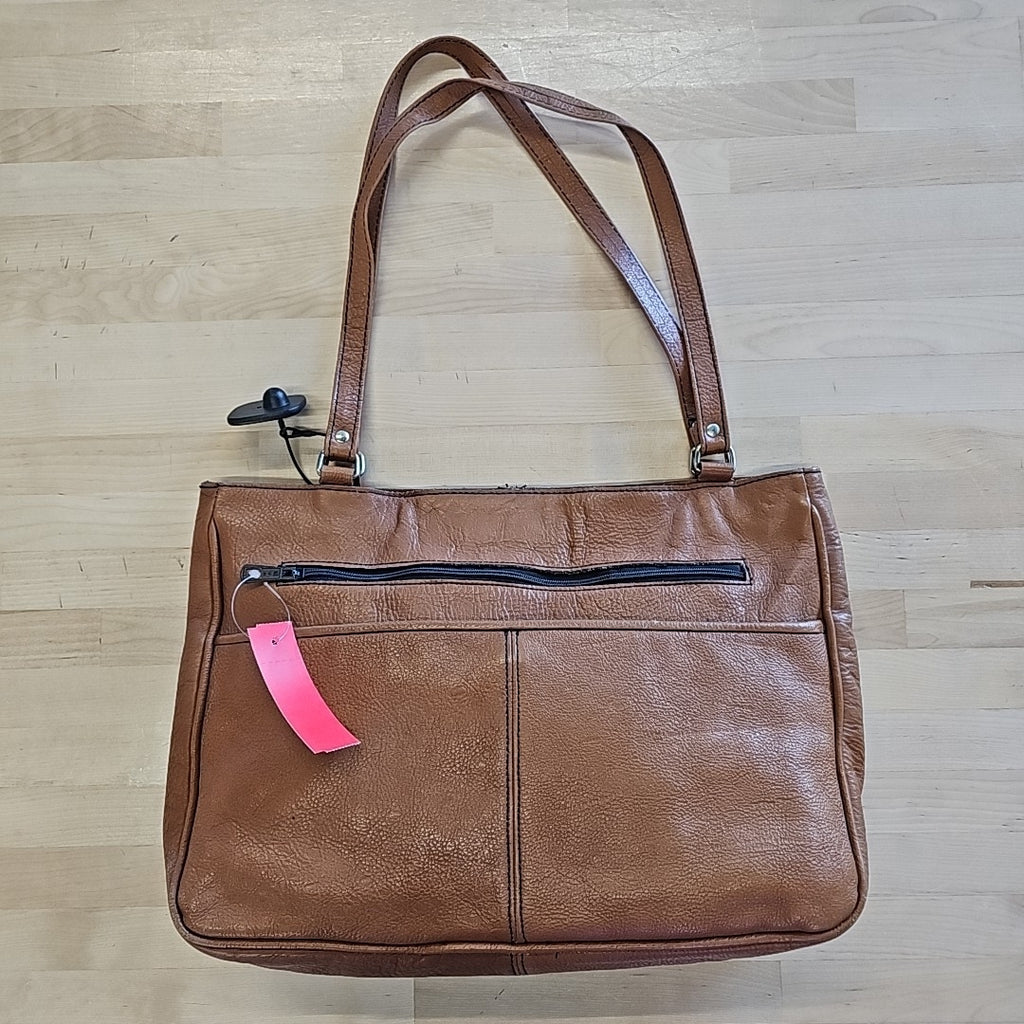 Genuine Leather Brown Tote Leather Purse