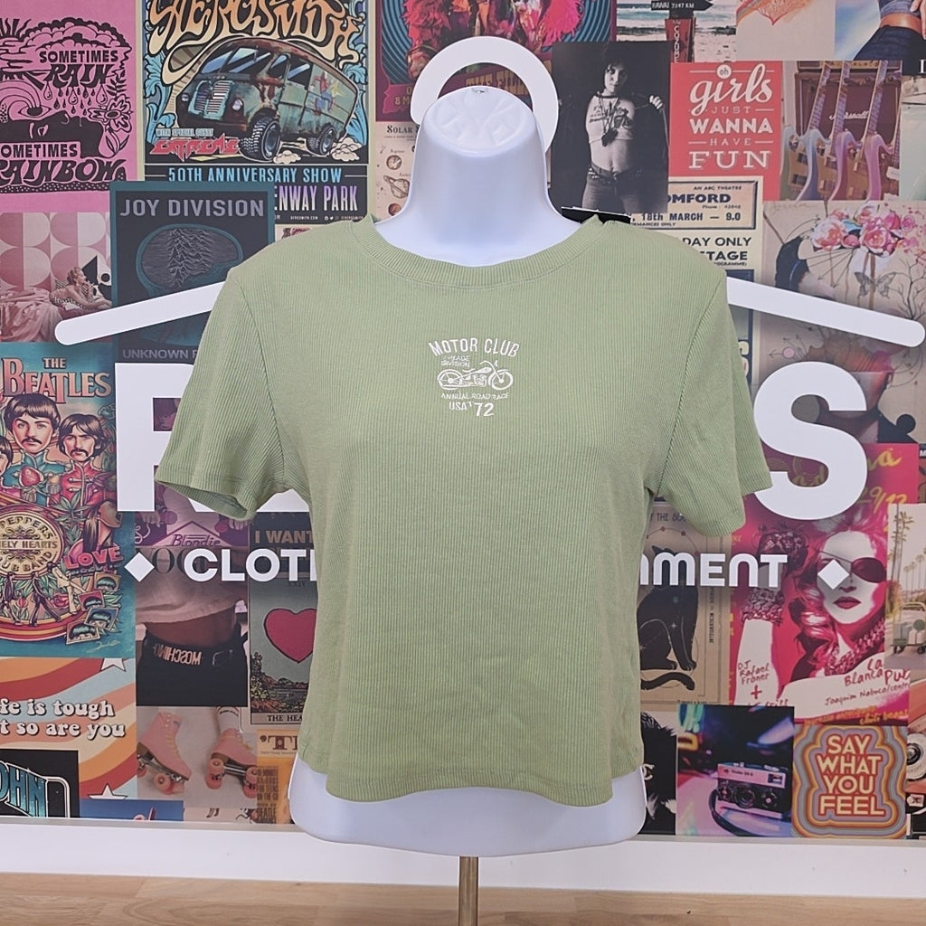 Grayson Threads Size M Motor Club Graphic Ribbed T-Shirt