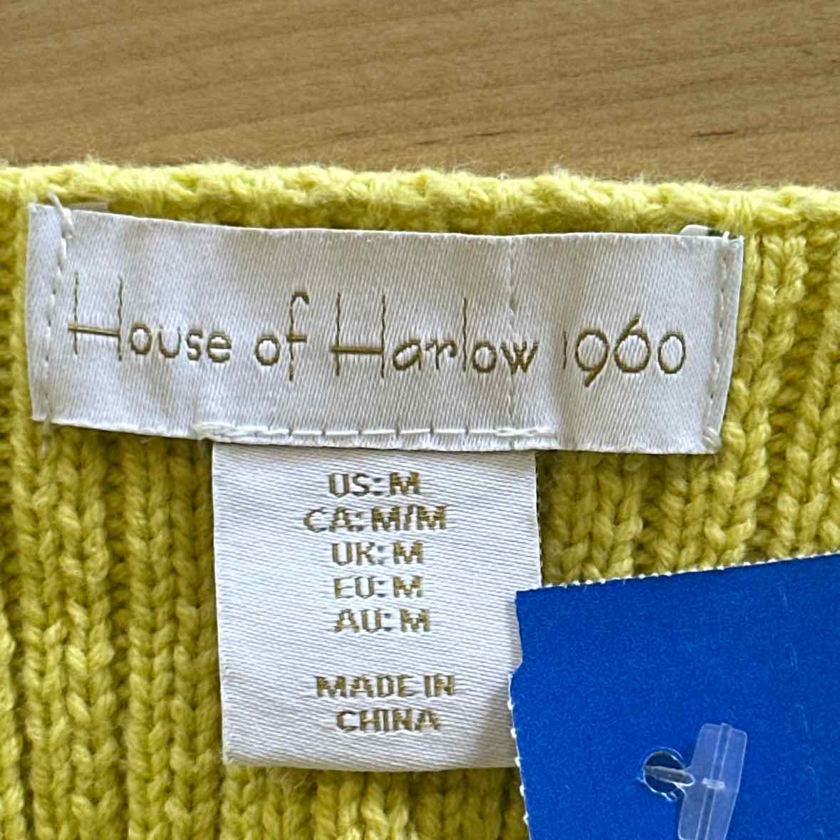 House Of Harlow 1960 Size M Yellow Knit 2 pc Tank and Skirt Set
