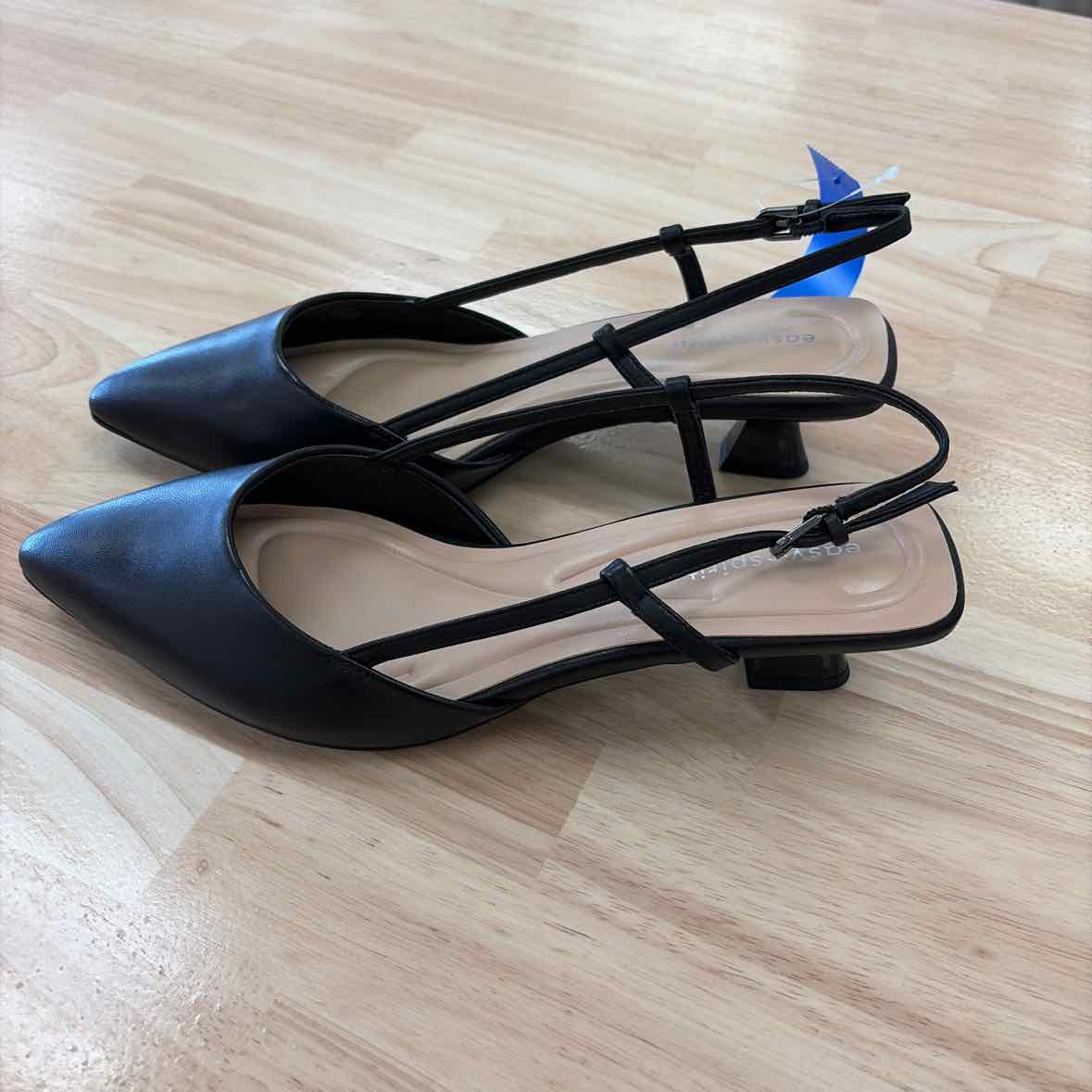 Easy Spirit Size 10 Havana High Women's Heels Black Leather
