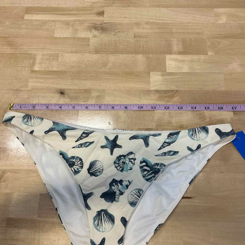 O'Neil Size XL Printed Bikini Bottoms - Vanilla