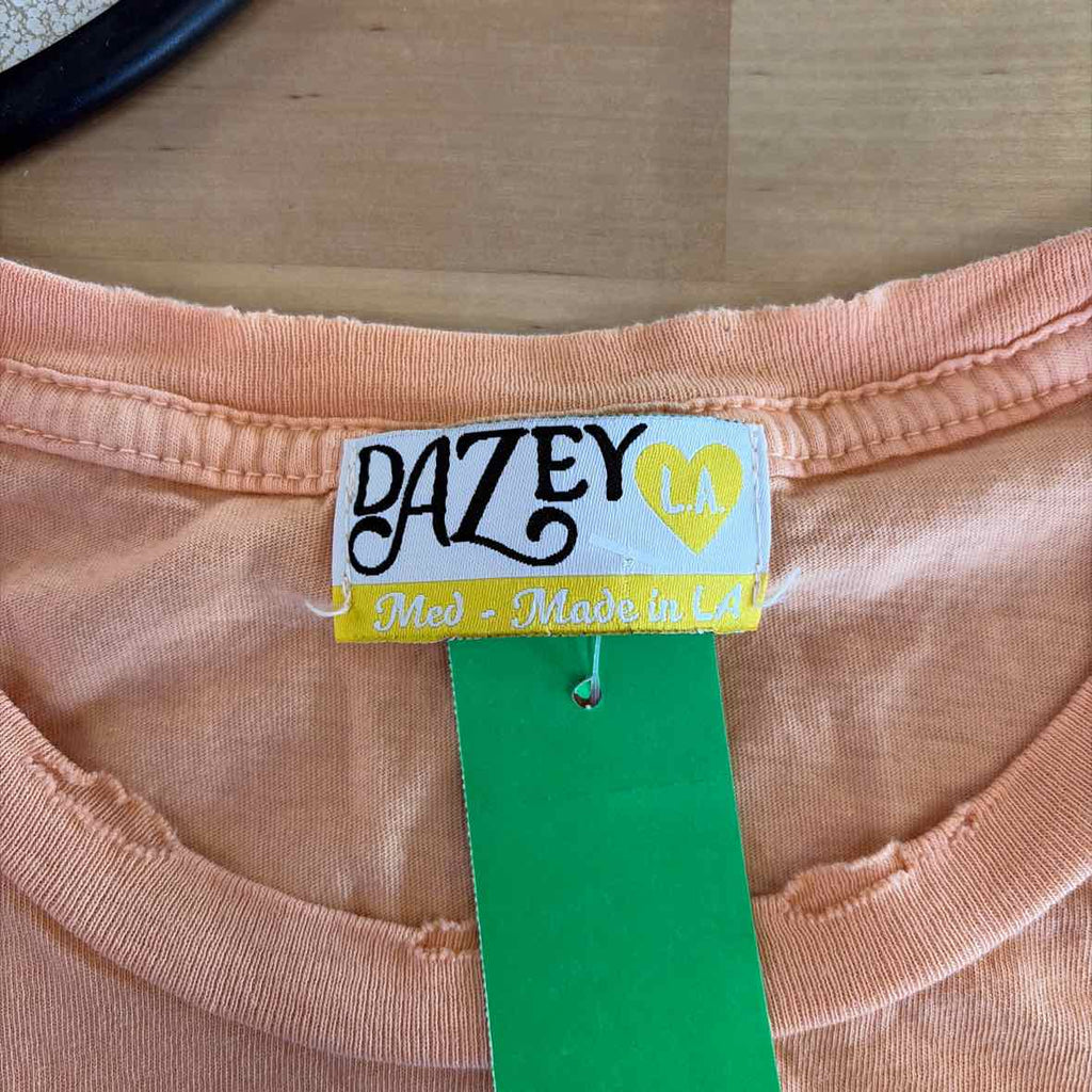 Dazy Size M Peach Preloved T-Shirt SS