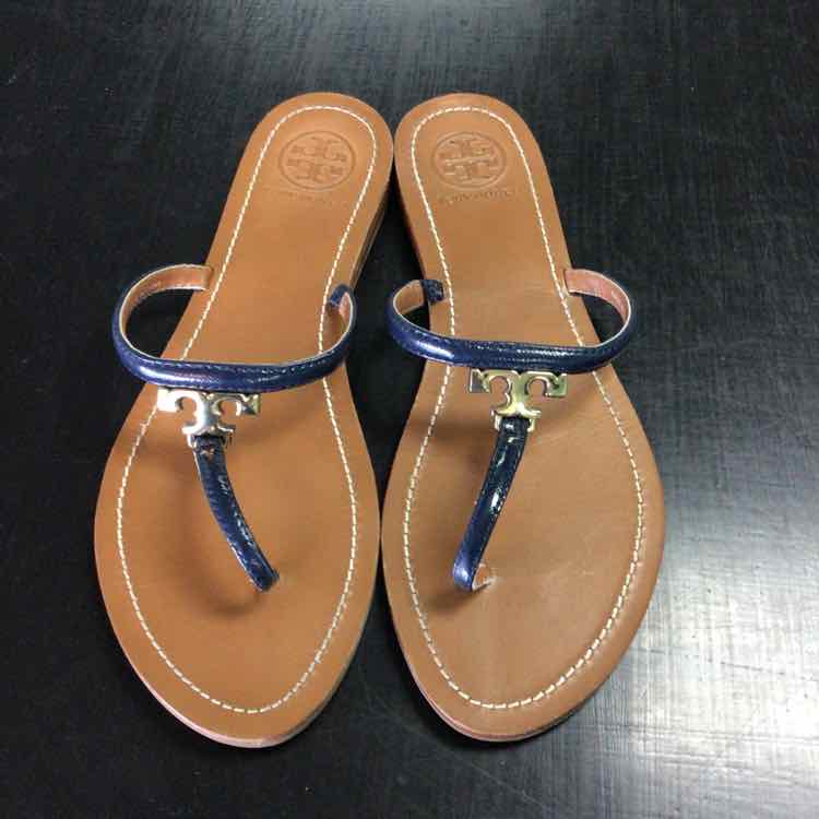 Tory Burch Shoe Size 9 Navy Thong Sandals