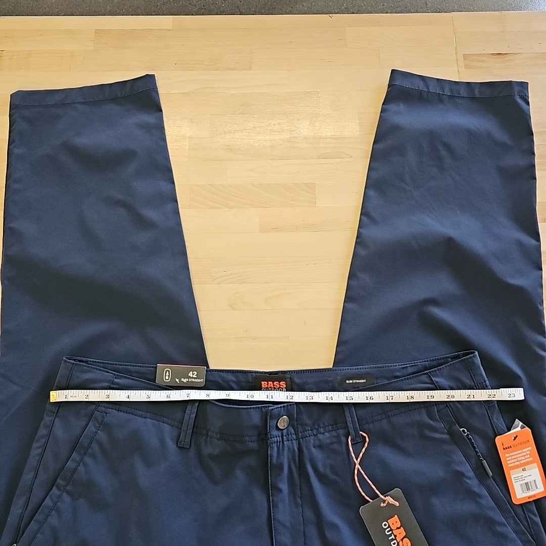 Bass Outdoor Men's Slim-Straight Fit Traveler Pants