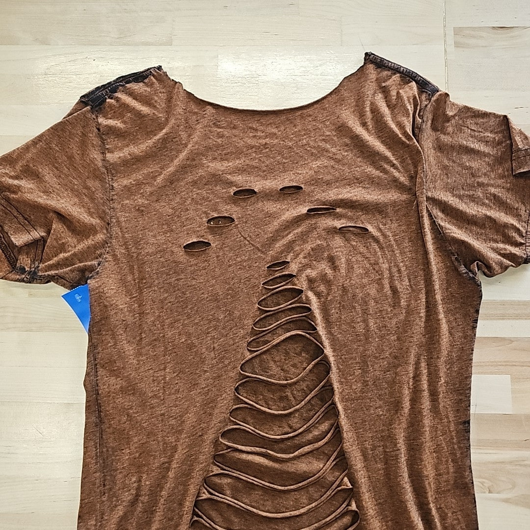 Affliction Size XL Rust T-shirt