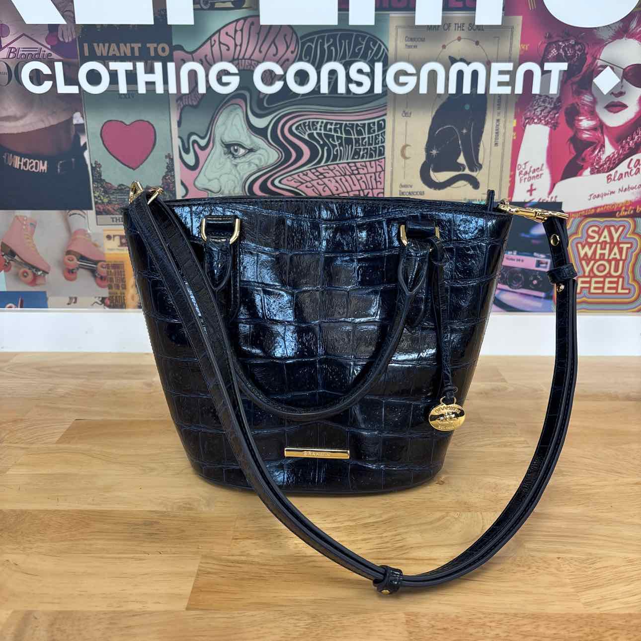 Brahmin Navy Preloved Handbag