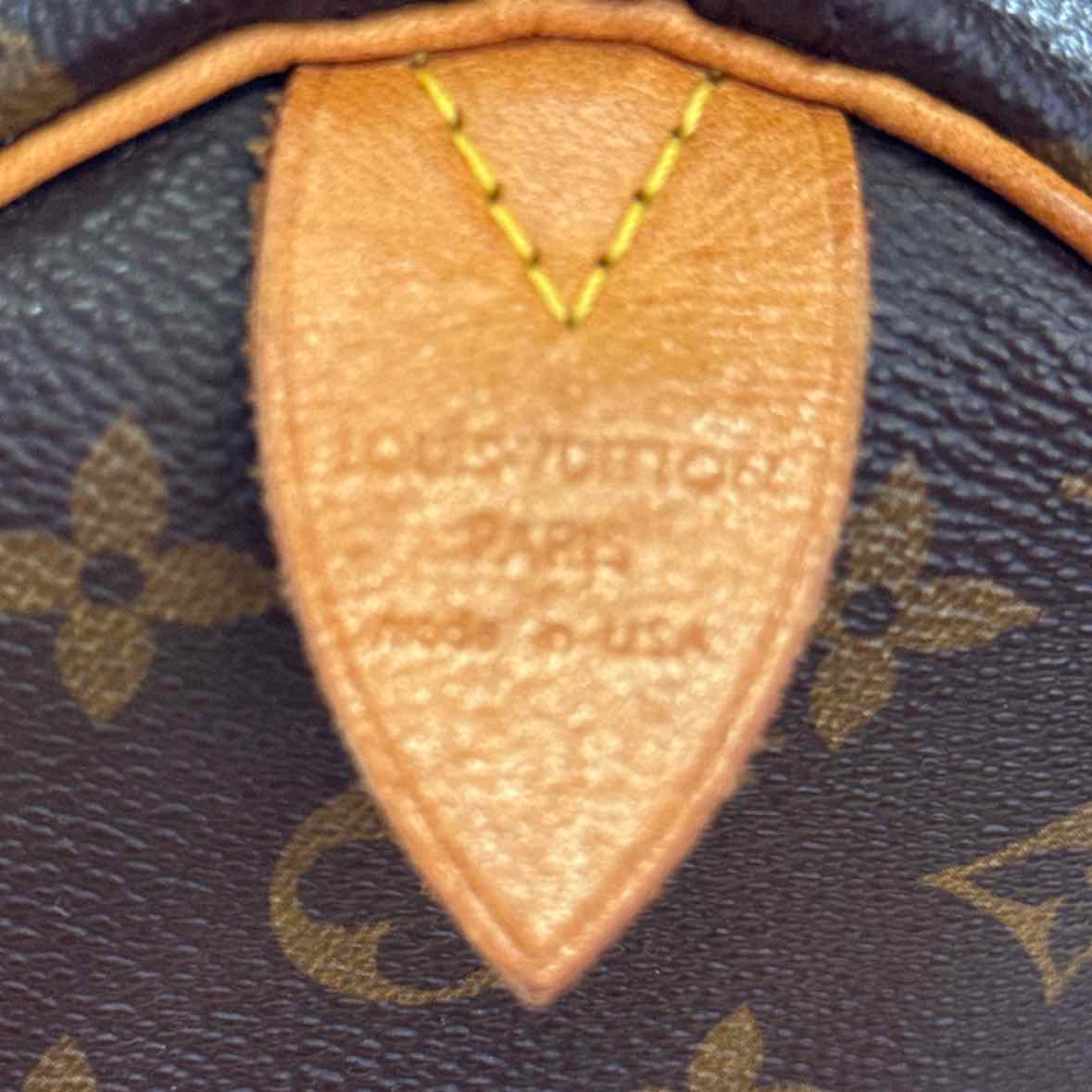 Louis Vuitton Monogram Speedy 35 Satchel Handbag Pre-Owned