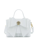 Like Dreams Zoey Double Bow Magnetic Crossbody Bag - White NWOT