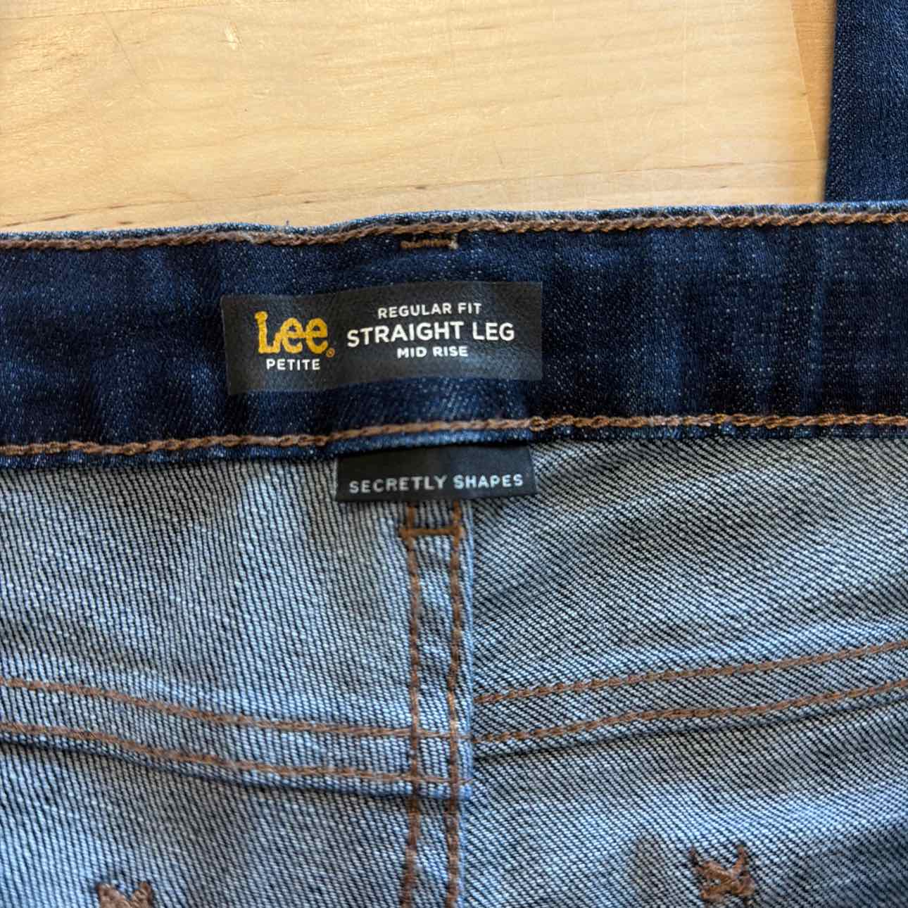 lee Size 12P Blue Denim Preloved Jeans