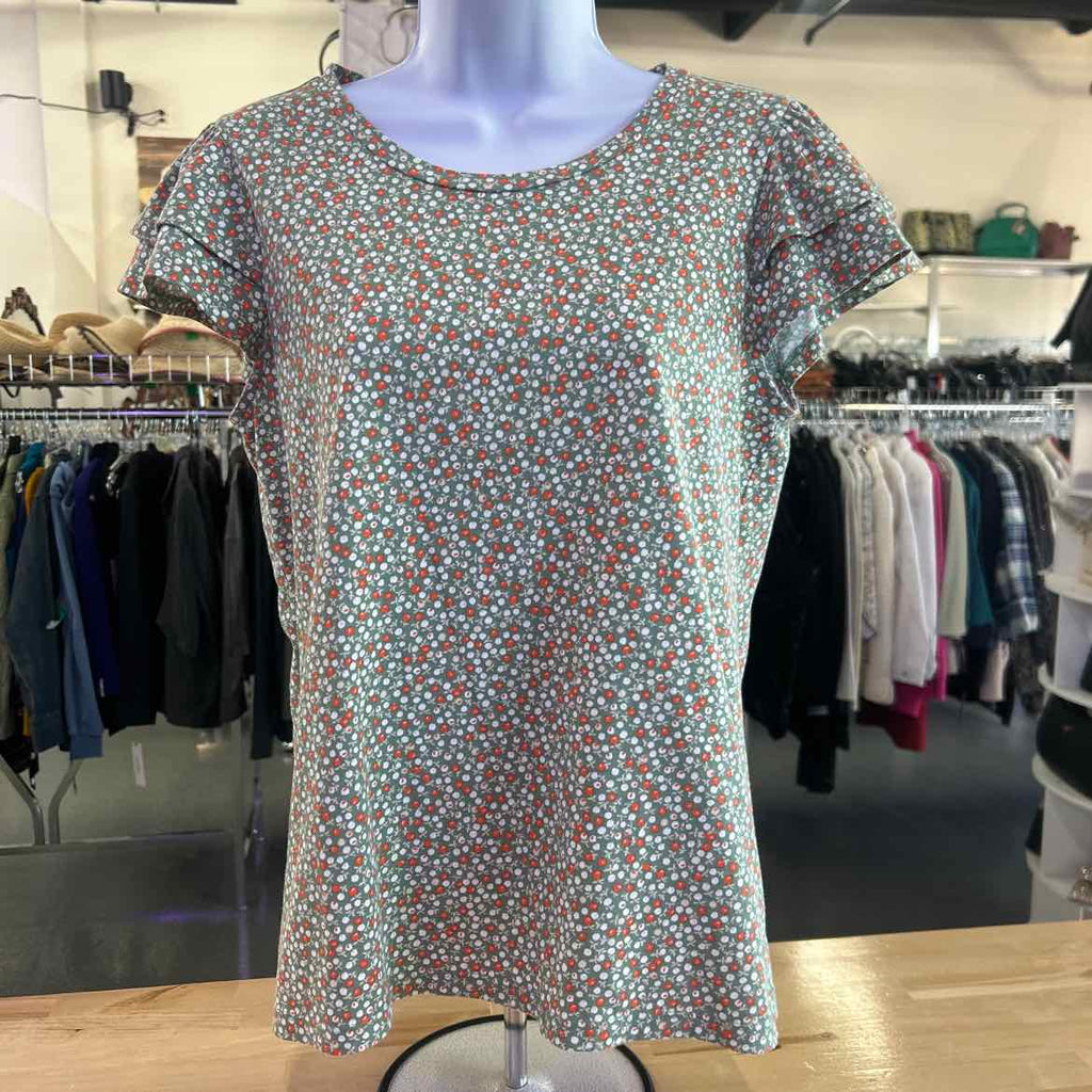 Ann Taylor Size S Green Preloved Blouse SS
