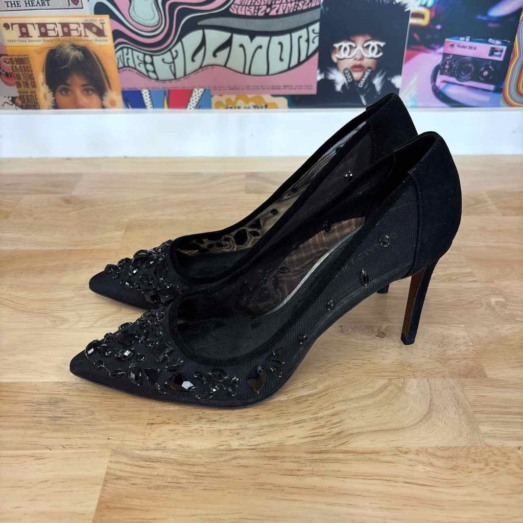 Donald J Pliner Size 8.5 Black Preloved Pumps