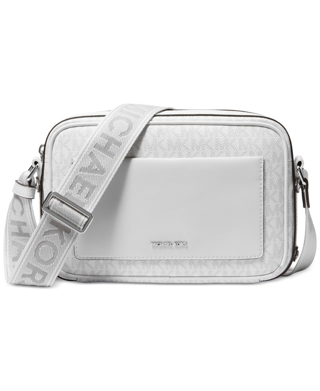 Michael Kors Maeve East West Pocket Crossbody - Optic White/allum