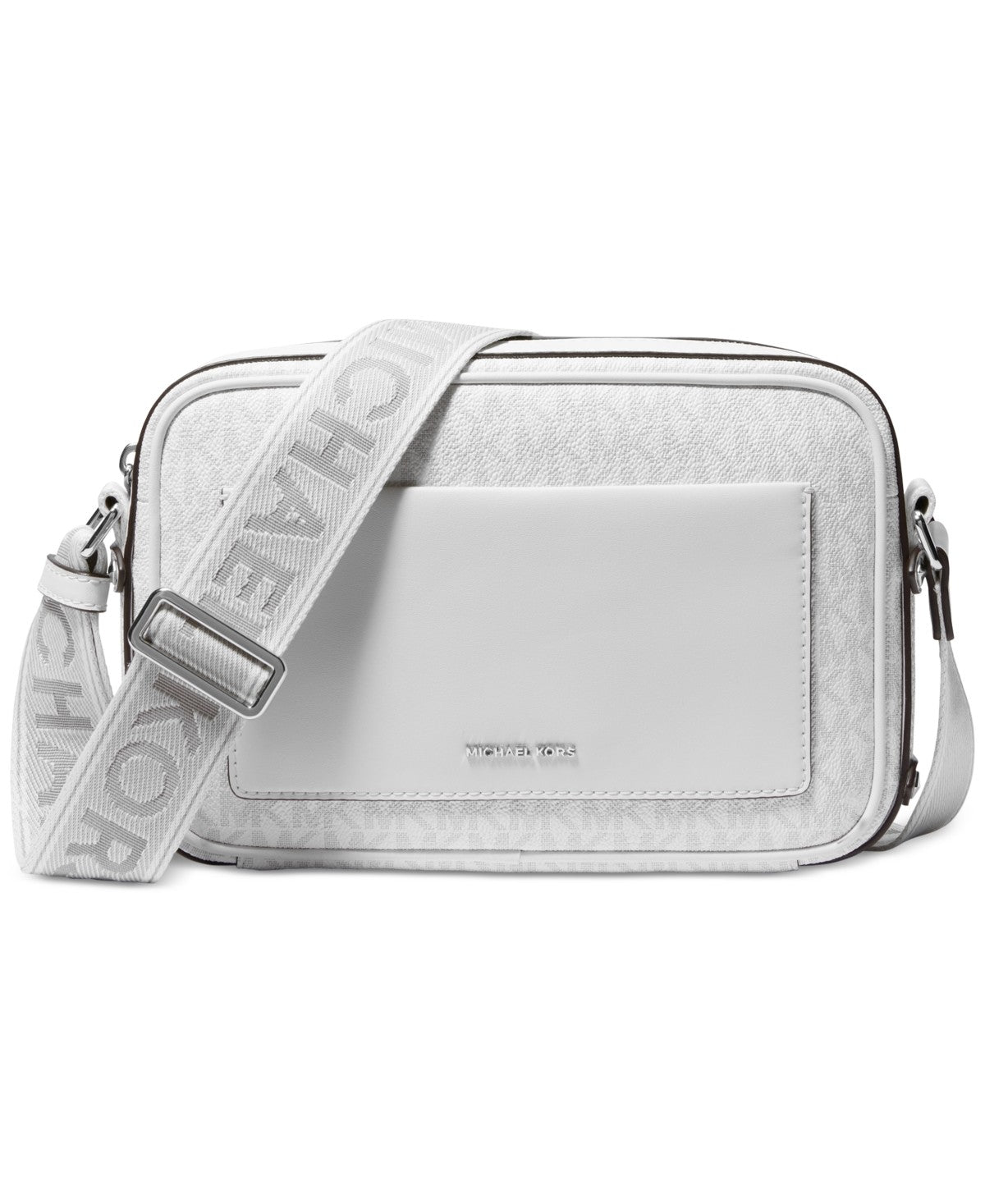 Michael Kors Maeve East West Pocket Crossbody - Optic White/allum