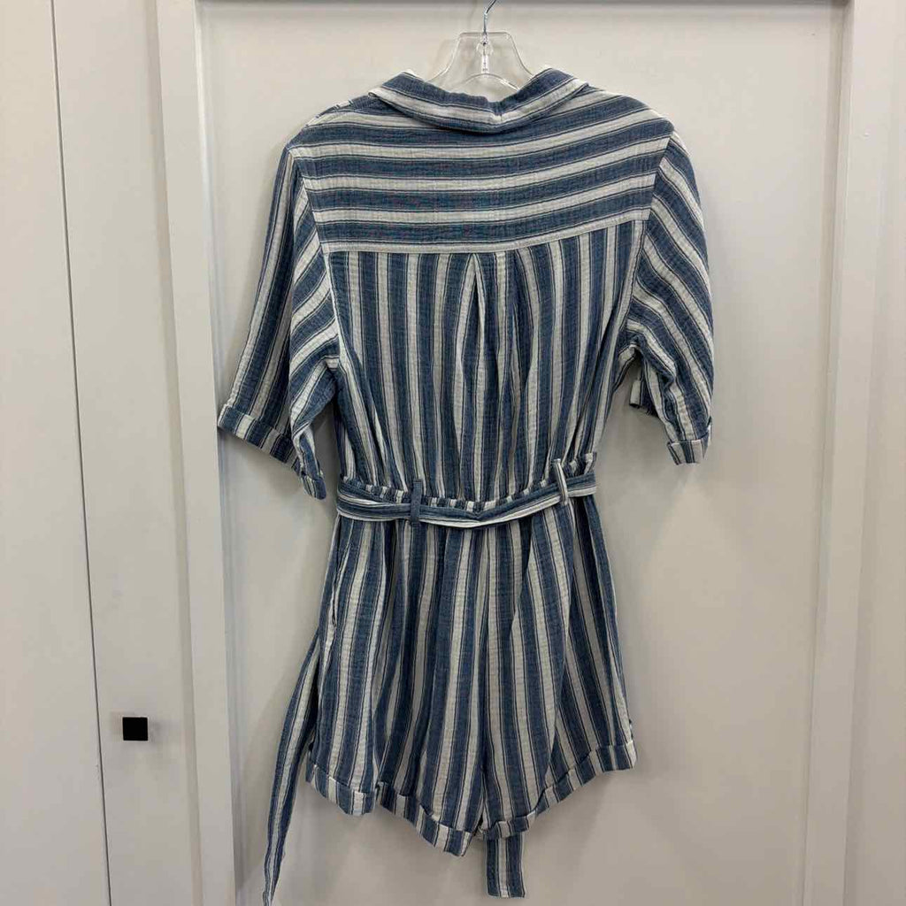 gentle fawn Size S Blue White Preloved Romper