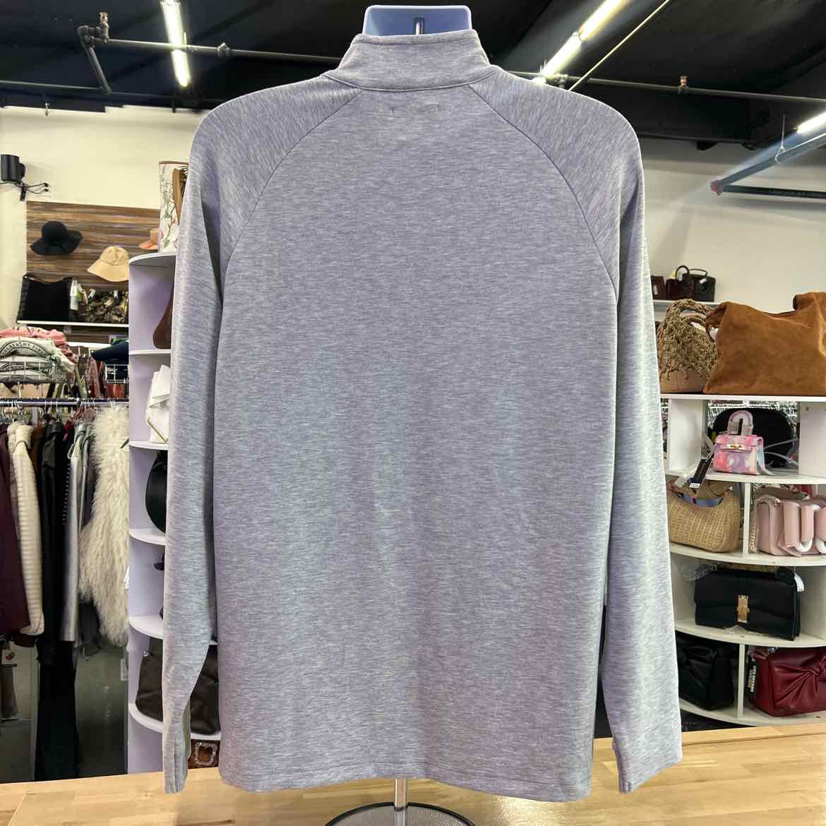 Alfani Men's Alfatech Quarter-Zip Sweatshirt - Casual Grey - M