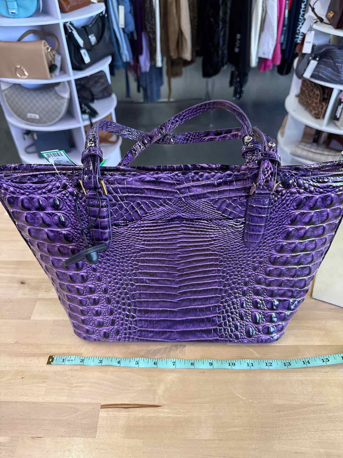 Brahmin Medium Asher Tote Heroic Purple Melbourne NWOT