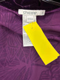 Chico's Size S/M Purple Preloved Cardigan