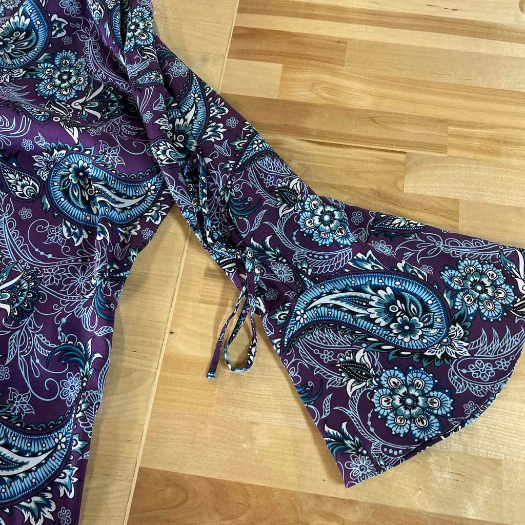 41 Hawthorn Size L Purple Preloved Blouse LS