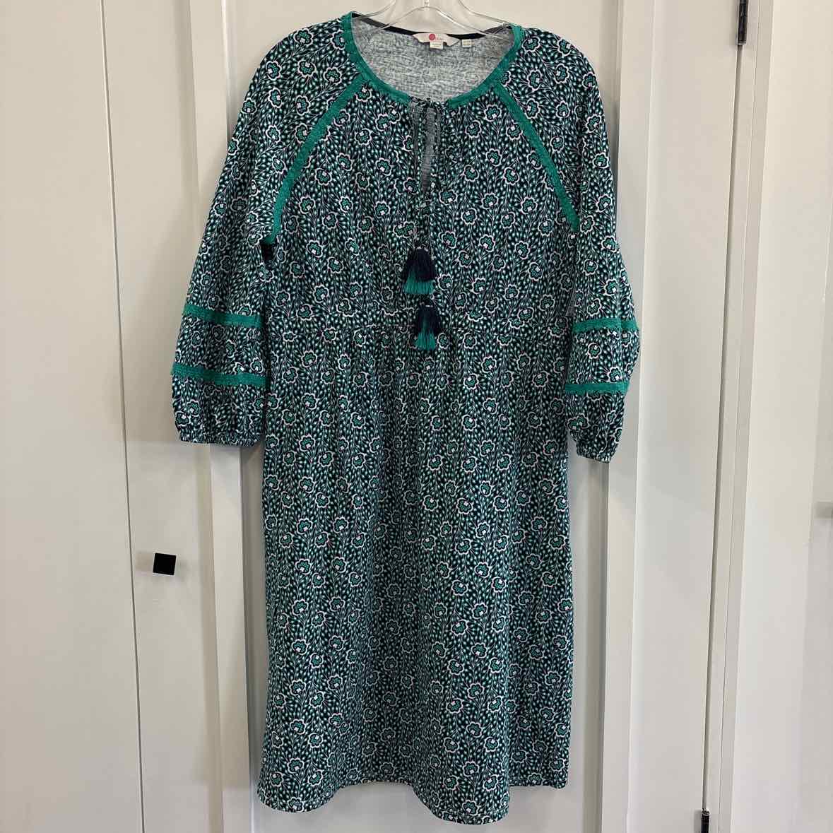 Boden Size 10 Blue & White Dress