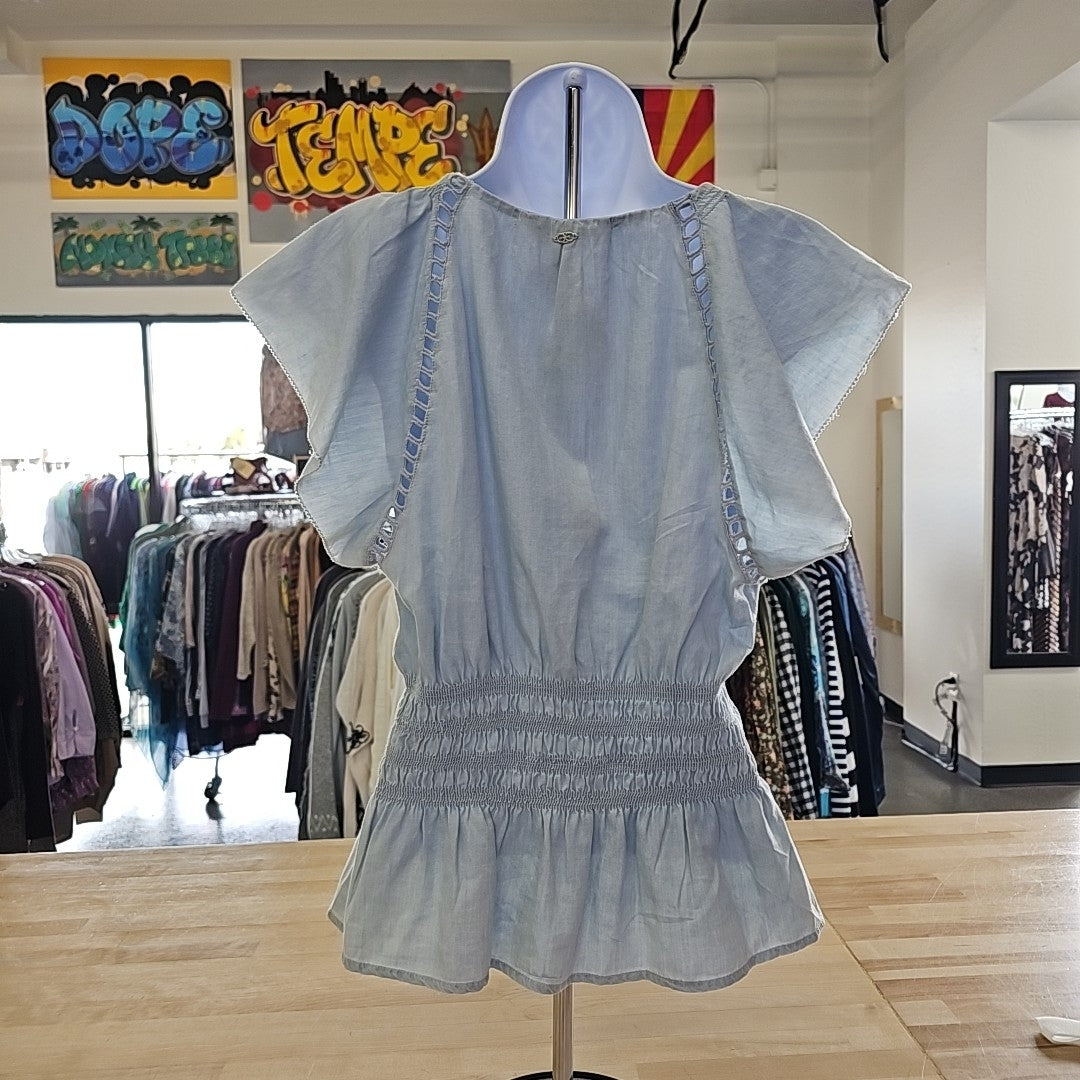 Sam Edelman Size S Blue New Blouse SS
