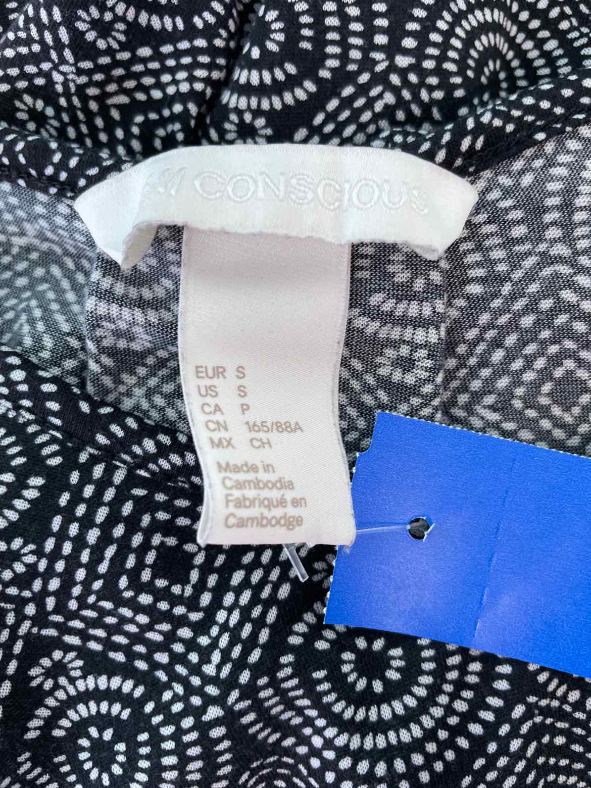 H&M Size S Black White Sleeveless