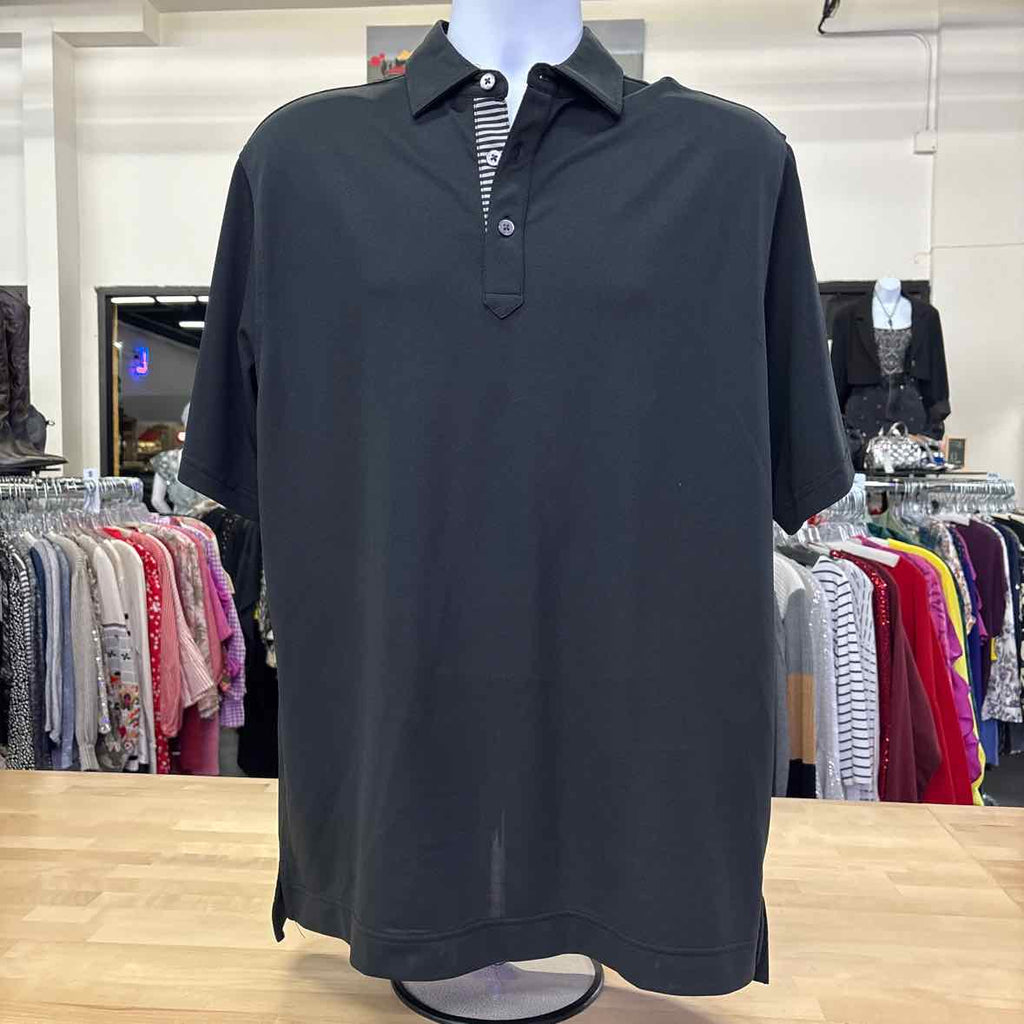 FootJoy Size M Black MENS Polo