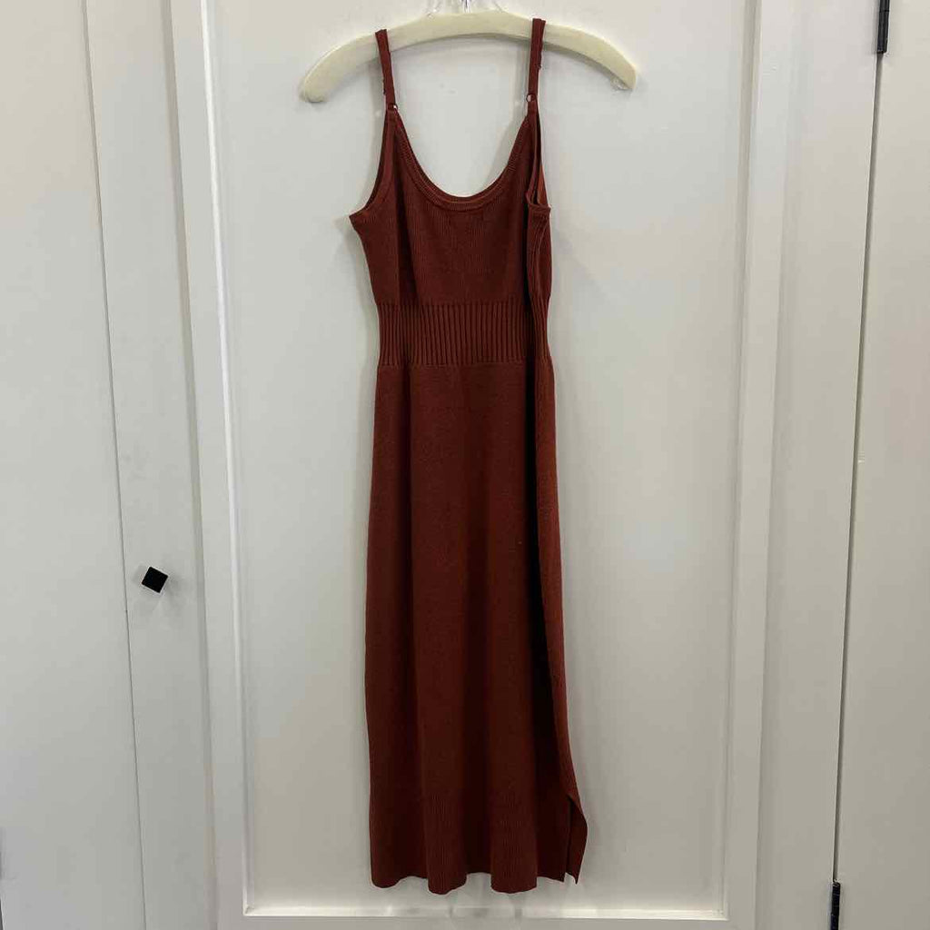 freshman Size M Brown Knit Preloved 2 pc Dress Set