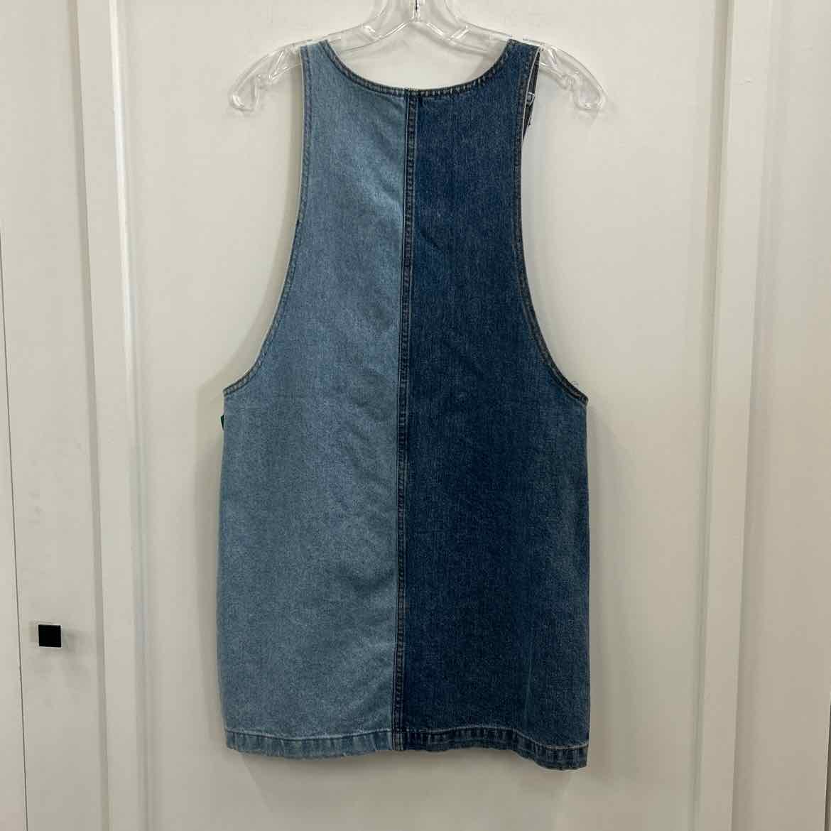 topshop Size 6 Blue Denim Preloved Dress