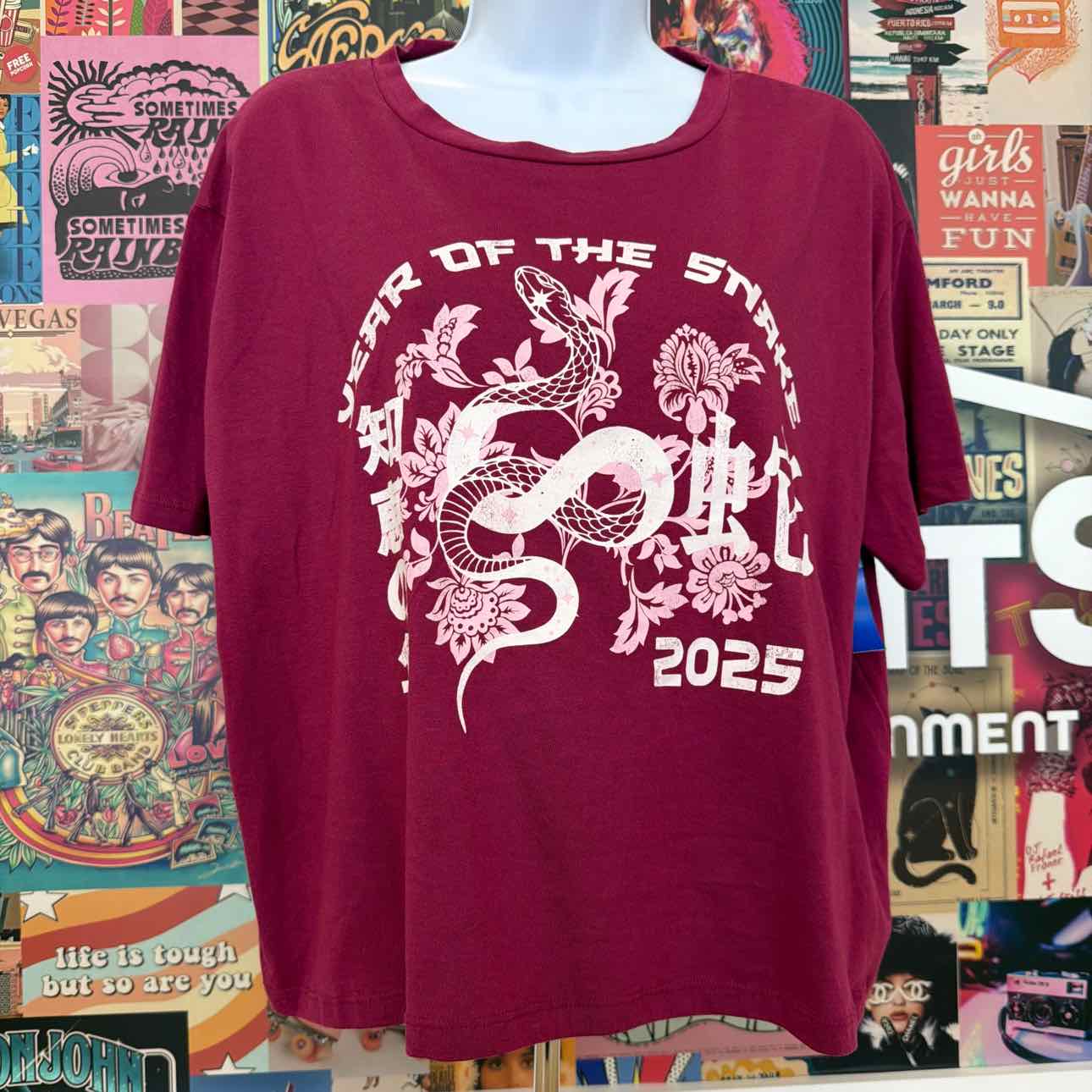 Grayson Threads Size XL Year of the Snake Lunar New Year Graphic T-Shirt
