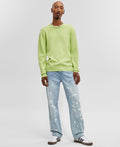 Mode of One Men's Regular-Fit Crewneck Sweater, Created for Macy's - Acid Green