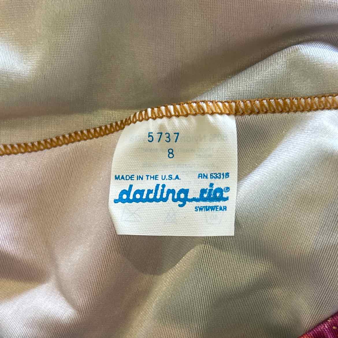 Darling Size 8 Yellow Preloved Swimsuit
