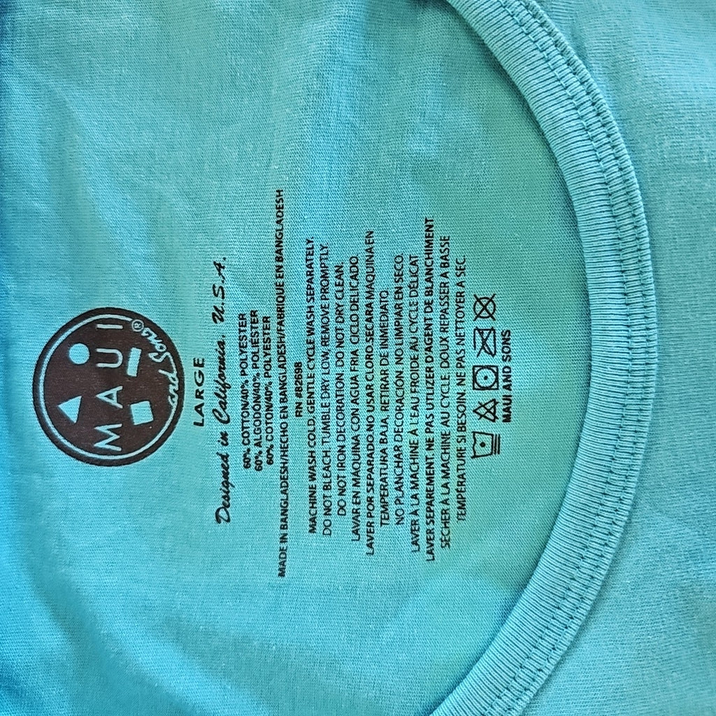 Maui and Sons Size L Blue Tank