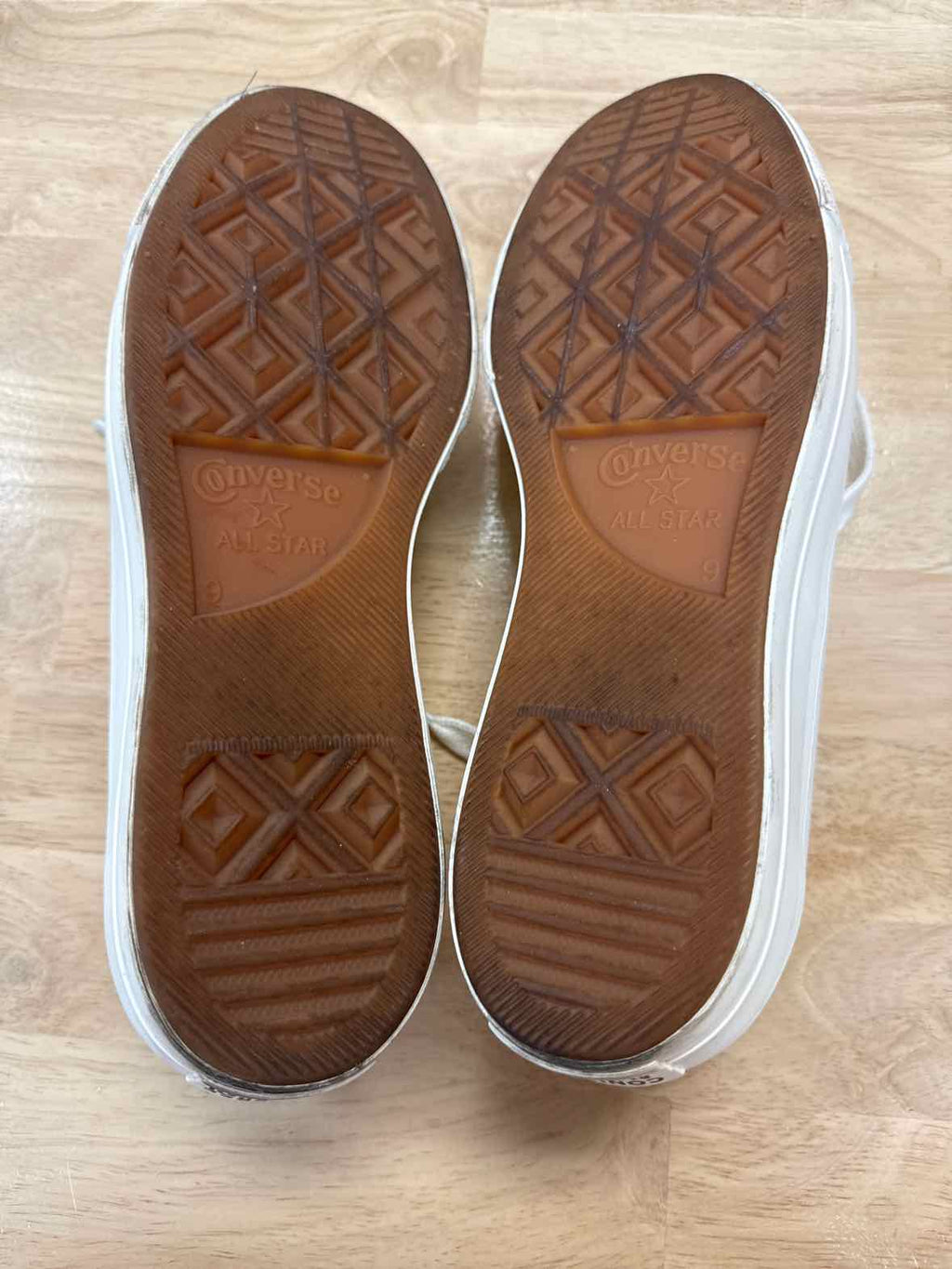 Converse Size 11 Off White Preloved Platform Sneakers