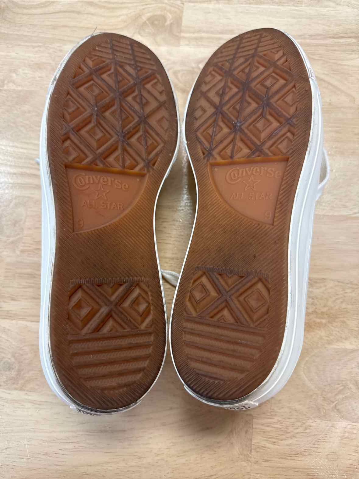 Converse Size 11 Off White Preloved Platform Sneakers