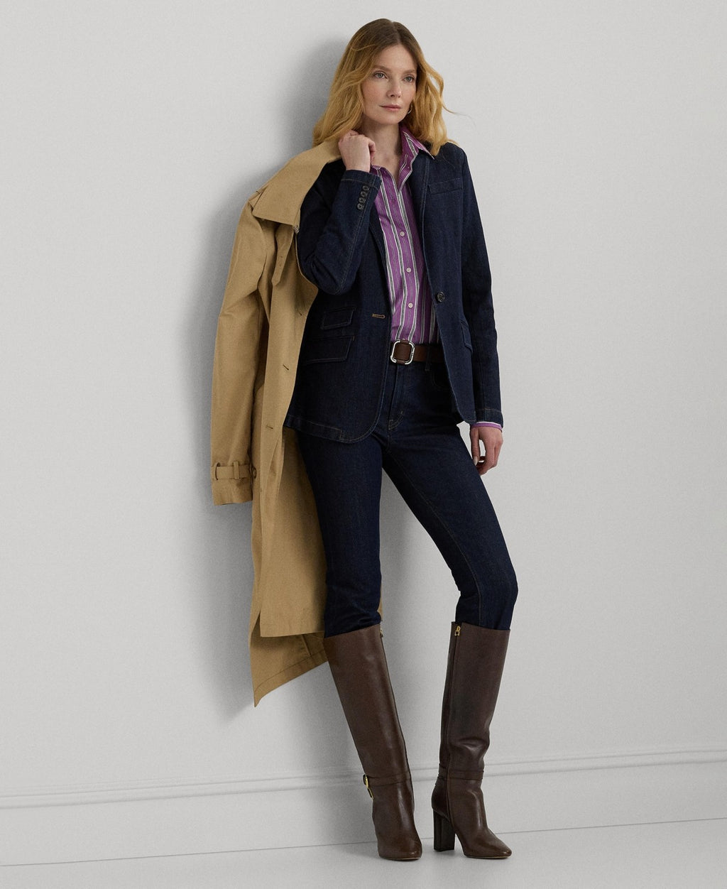 Ralph Lauren Size XS Purple Button Down Shirt