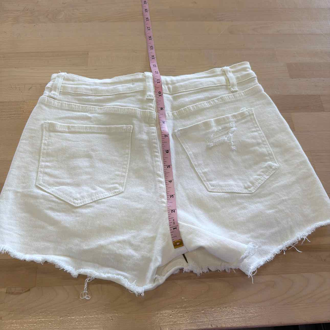 Luvamia Women Size S White Denim Preloved Shorts