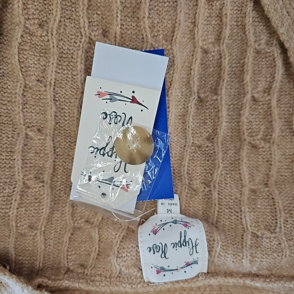 hippie rose Size M Tan Knit Cardigan