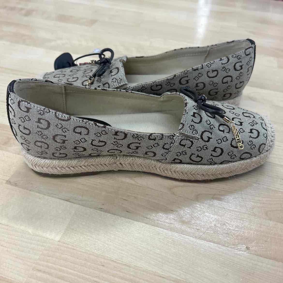 Guess Size 6.5 Brown Used Flats
